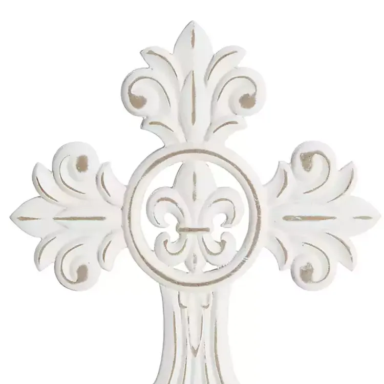 Kirklands Home Wood Wall Cross Wall Plaques, Set of 3 White Outlet