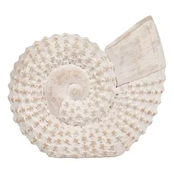 Statues & Figurines>Kirklands Home Woven Seashell Statue White