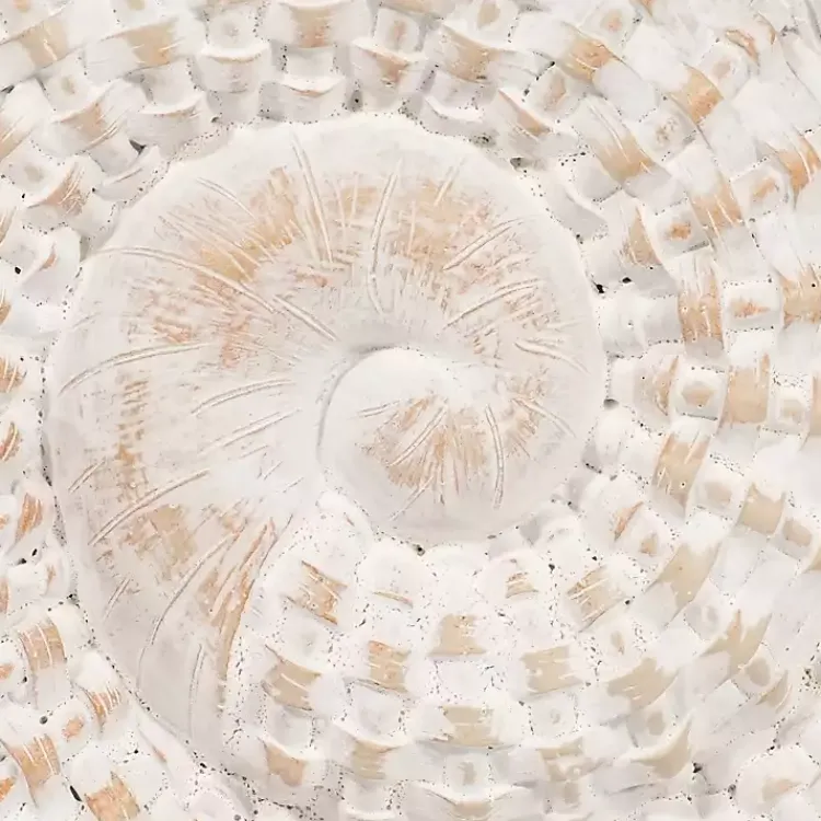 Statues & Figurines>Kirklands Home Woven Seashell Statue White