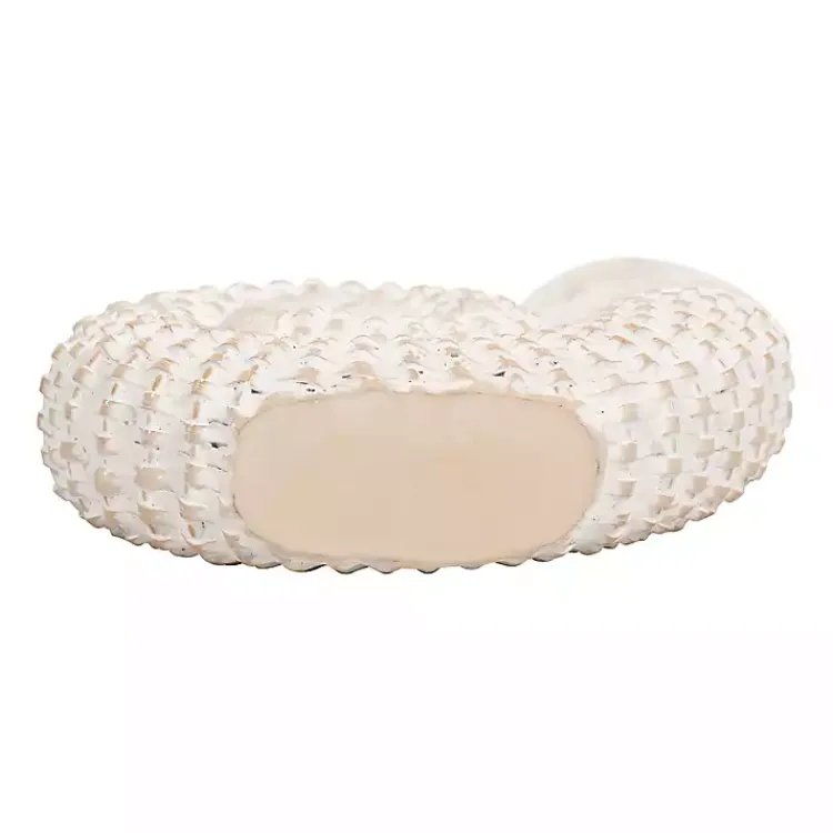 Statues & Figurines>Kirklands Home Woven Seashell Statue White