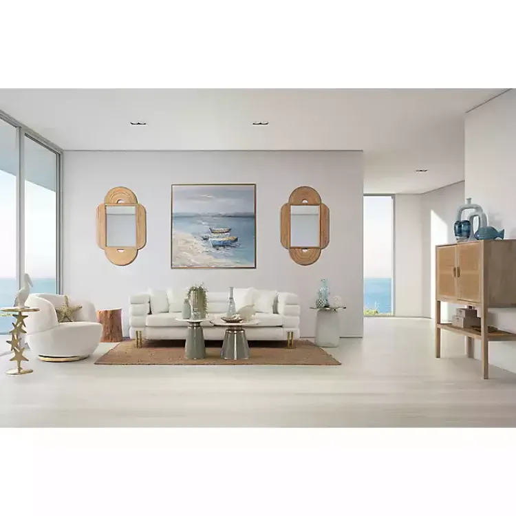 Statues & Figurines>Kirklands Home Woven Seashell Statue White
