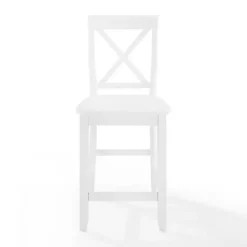 Kirklands Home X-Back Farmhouse Counter Stools, Set of 2 White Clearance