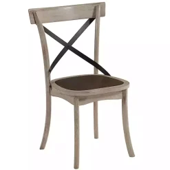 Kirklands Home White X-Back Wooden Dining Chairs, Set of 2 Sale