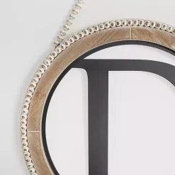 Kirklands Home Whitewash Bead Trim Monogram D Plaque Outlet