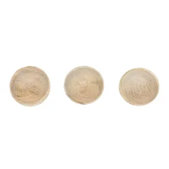Kirklands Home wash Wood Pinch Bowls, Set of 3 White Online