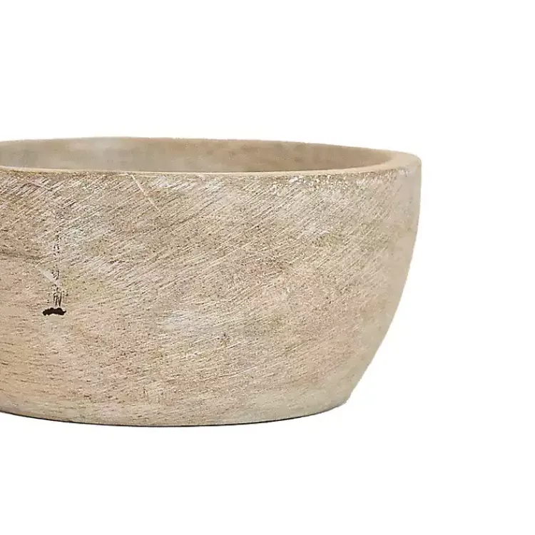 Kirklands Home wash Wood Pinch Bowls, Set of 3 White Online