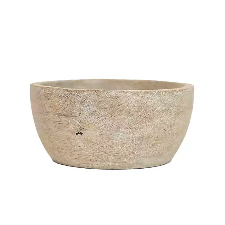 Kirklands Home wash Wood Pinch Bowls, Set of 3 White Online