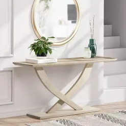 Kirklands Home washed Ramus Console Table White Online