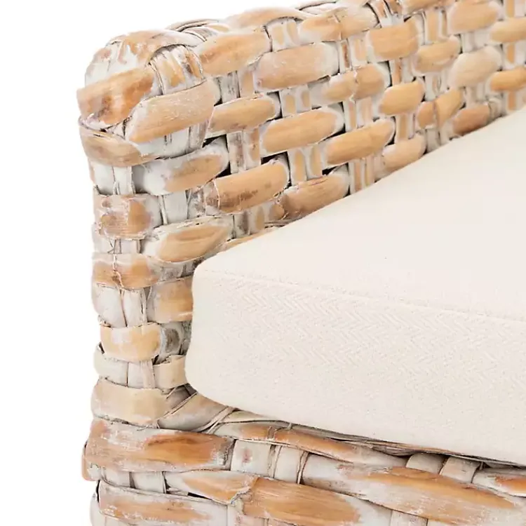 Kirklands Home washed Rattan Cristen Accent Chair White Online