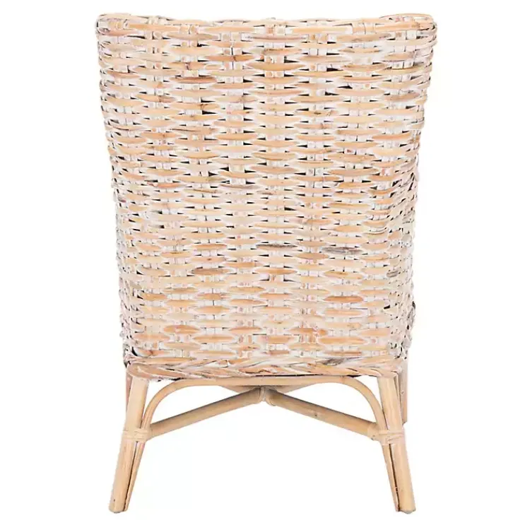 Kirklands Home washed Rattan Cristen Accent Chair White Online