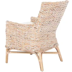 Kirklands Home washed Rattan Cristen Accent Chair White Online