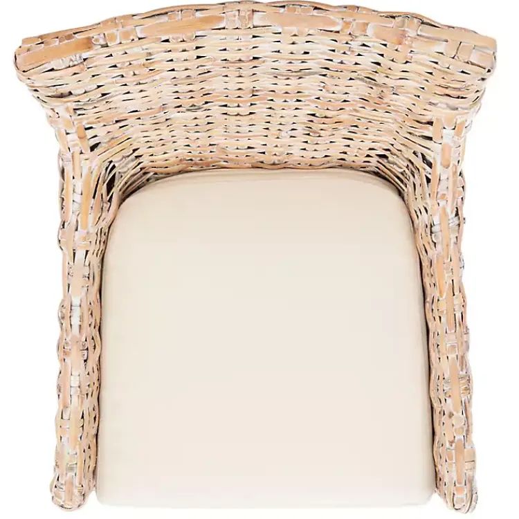 Kirklands Home washed Rattan Cristen Accent Chair White Online