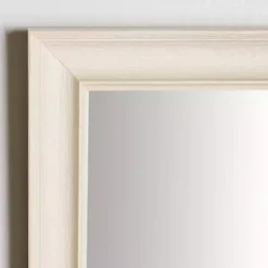 Kirklands Home Whitewashed Scoop Maggie Profile Mirror, 24x36 in. New