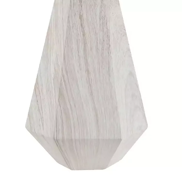 Kirklands Home washed Wood Flynn Table Lamp White