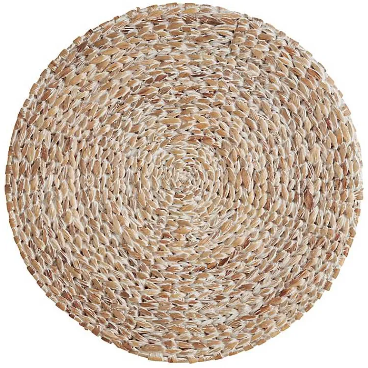 Kirklands Home Whitewashed Woven Rattan Placemats, Set of 4 Discount
