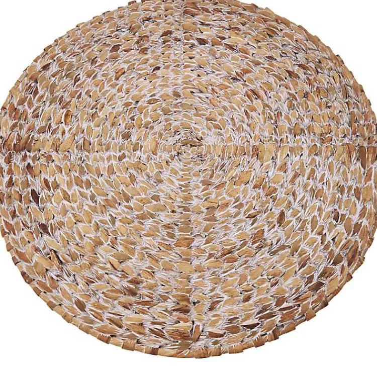Kirklands Home Whitewashed Woven Rattan Placemats, Set of 4 Discount
