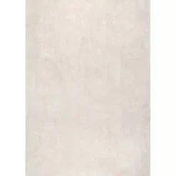 Kirklands Home Whitlow Cream Shag Washable Area Rug, 5x8 Ivory Best