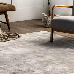 Kirklands Home Whitlow Shag Washable Area Rug, 5x8 Gray New