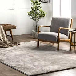 Kirklands Home Whitlow Shag Washable Area Rug, 8x10 Gray Outlet