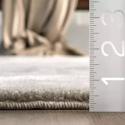 Kirklands Home Whitlow Shag Washable Area Rug, 8x10 Gray Outlet