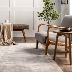Kirklands Home Whitlow Shag Washable Area Rug, 8x10 Gray Outlet