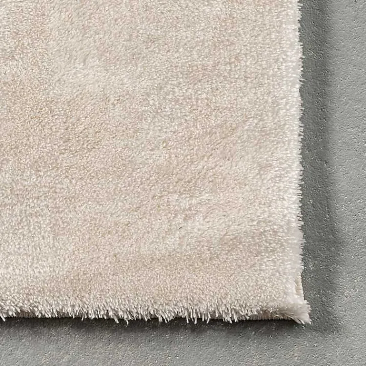 Kirklands Home Whitlow Shag Washable Area Rug, 6x9 Ivory Hot