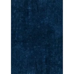 Kirklands Home Whitlow Navy Shag Washable Area Rug, 8x10 Blue Outlet