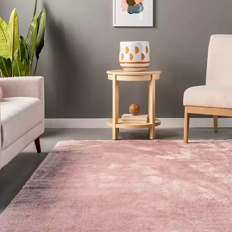 Kirklands Home Whitlow Shag Washable Area Rug, 6x9 Pink Discount