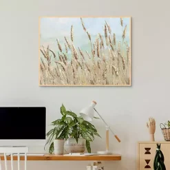 Kirklands Home Wild Beach Reeds Framed Canvas Art Print Multi