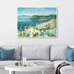 Kirklands Home Wild Daisy Bay Framed Canvas Art Print