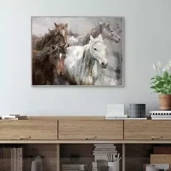 Kirklands Home Wild Ride Framed Canvas Art Print Hot