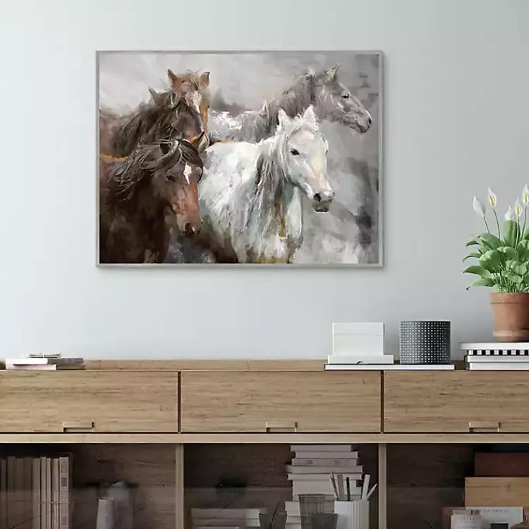 Kirklands Home Wild Ride Framed Canvas Art Print Hot