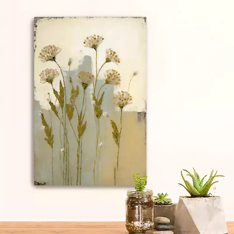 Kirklands Home Wildflowers Encaustic Canvas Art Print Multi Hot