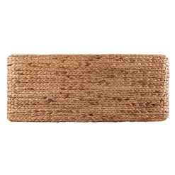 Kirklands Home Wiley Woven Hyacinth Bench with White Base Best
