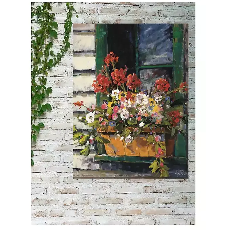 Kirklands Home Window of Color Outdoor Canvas Art Print Multi Best