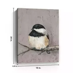 Kirklands Home Winter Bird IV Giclee Canvas Art Print Gray Hot