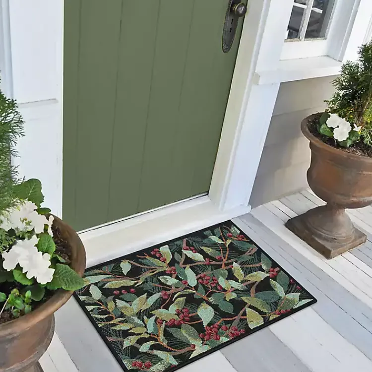 Outdoor Christmas Decorations>Kirklands Home Winter Blooms Accent Rug, 24x34
