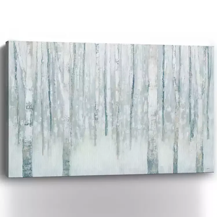 Kirklands Home Winter Blue Birch Canvas Art Print, 60x40 in. Hot