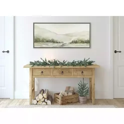 Kirklands Home Winter Mountain Landscape Framed Canvas Art Print Sale