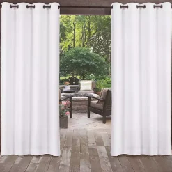 Kirklands Home Winter Biscayne Curtain Panel Set, 96 in. White Discount