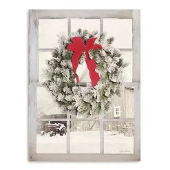 Christmas Art & Wall Decor>Kirklands Home Winter Window View Canvas Art Print