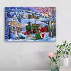 Christmas Art & Wall Decor>Kirklands Home Winter Wonderland Canvas Art Print, 16x24 Blue