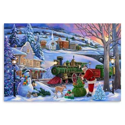 Christmas Art & Wall Decor>Kirklands Home Winter Wonderland Canvas Art Print, 24x36 Blue