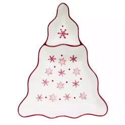 Kirklands Home Winterfest Tree Chip and Dip Platter Outlet