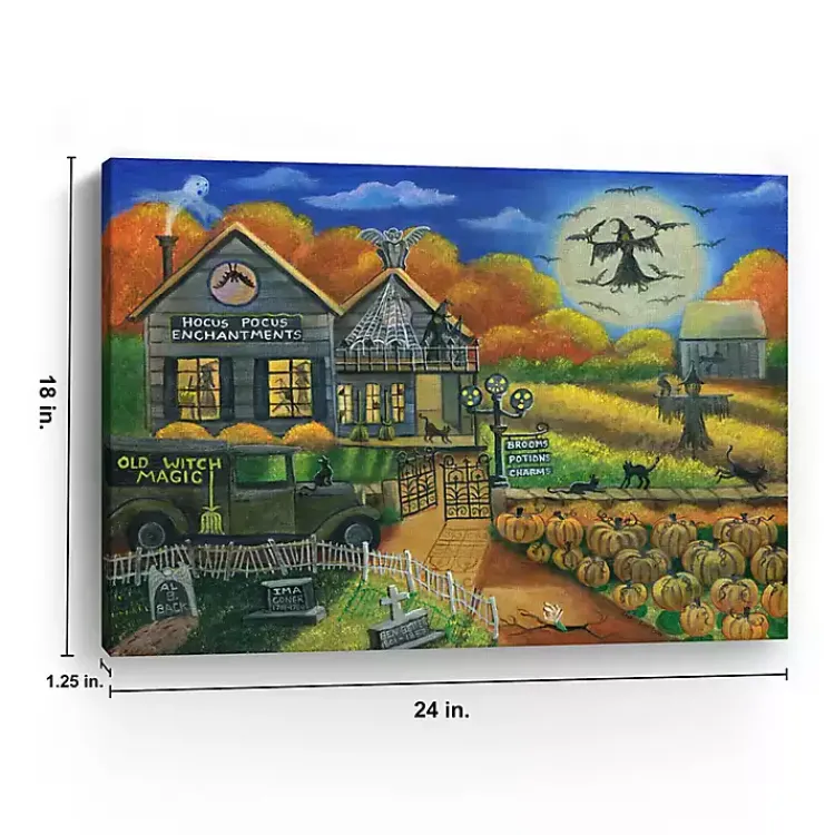 Halloween>Kirklands Home Witch Magic Canvas Art Print, 18x24