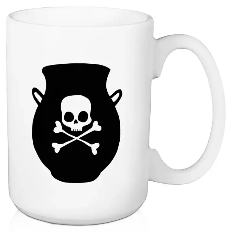 Halloween>Kirklands Home Witch's Brew Coffee Co 2-pc. Halloween Mug Set White