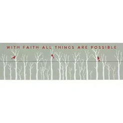 Christmas Art & Wall Decor>Kirklands Home With Faith Cardinals Wall Plaque Blue
