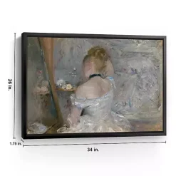 Kirklands Home Woman At Her Toilette Framed Canvas Art Print Gray Sale