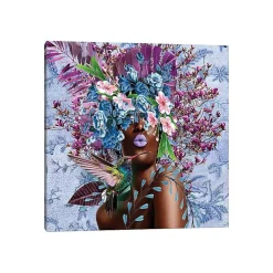 Kirklands Home Woman in Bloom Purplicious Giclee Canvas Art Print Purple Outlet