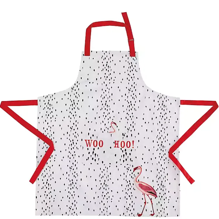 Kirklands Home Woo Hoo Flamingo Apron Outlet